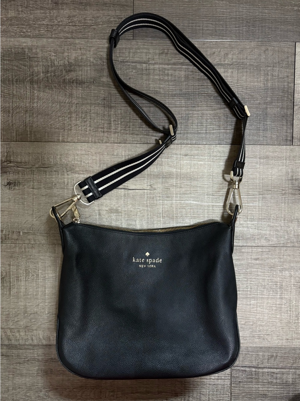 Kate Spade Crossbody Purse Black Leather